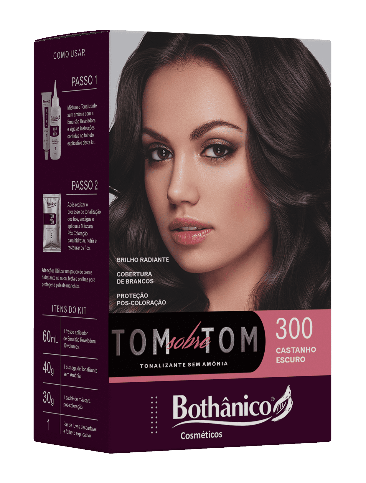 KIT TONALIZANTE 300 CASTANHO ESCURO CX12