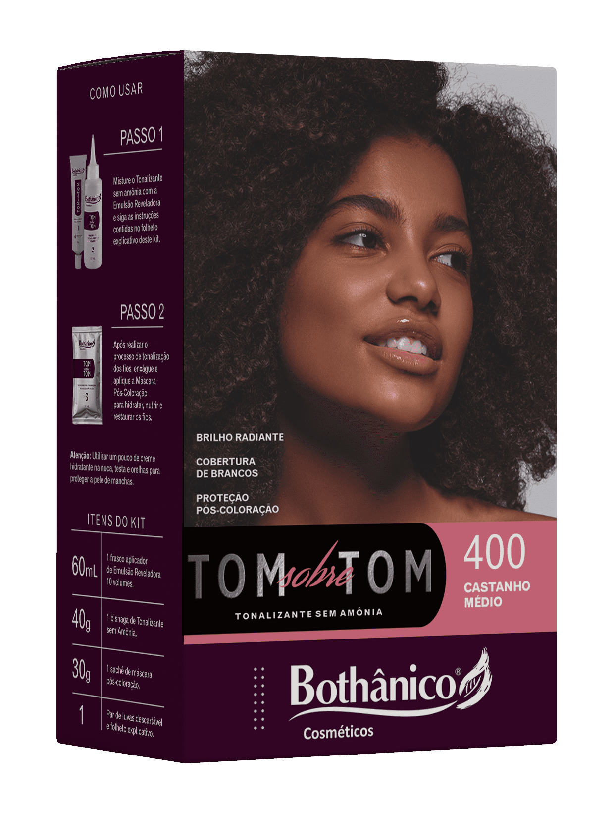 KIT TONALIZANTE 400 CASTANHO MEDIO UN
