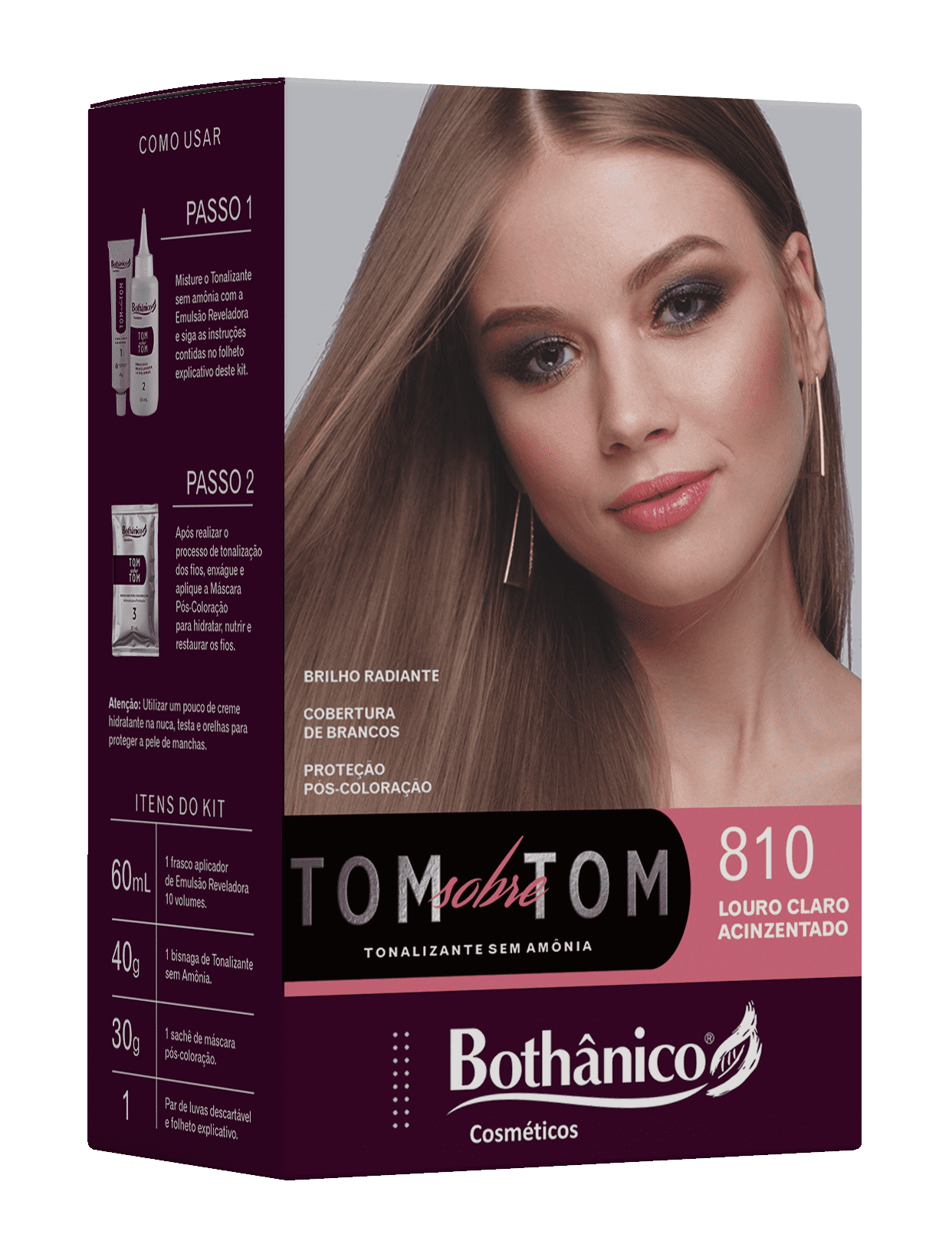 KIT TONALIZANTE 810 LOURO CLARO ACINZENTADO CX12