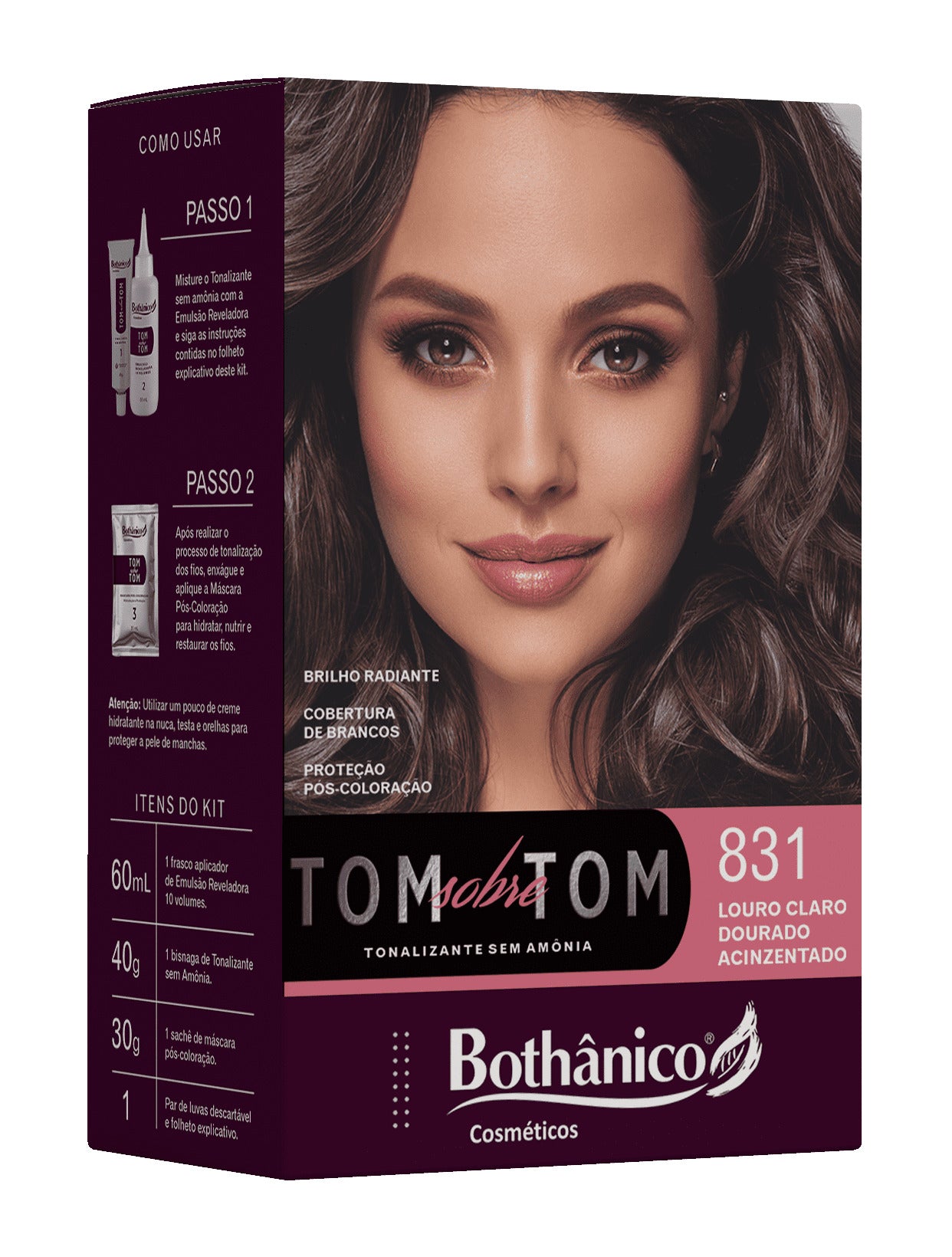 KIT TONALIZANTE 831 LOURO CLARO DOURADO ACINZENTADO UN