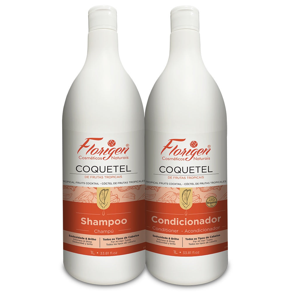 KIT COQUETEL DE FRUTAS TROPICAIS SH/CD 1L FLORIGEN UN