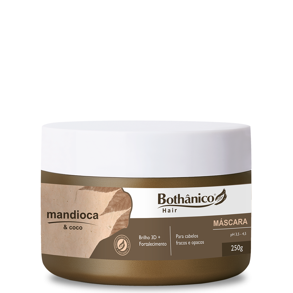 MASCARA MANDIOCA E COCO BOT HAIR 250G CX24