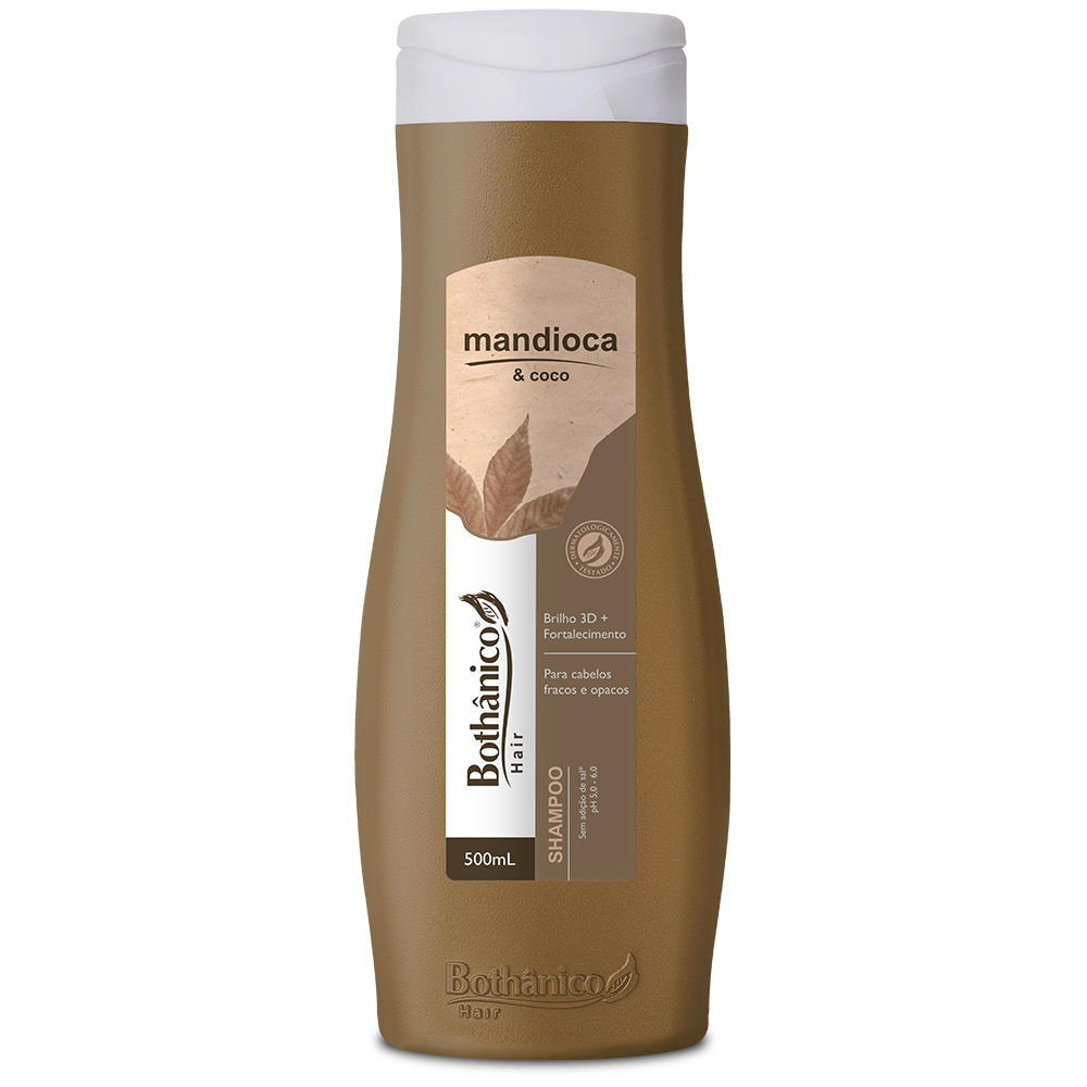 SHAMPOO MANDIOCA E COCO BOT HAIR 500ML CX12