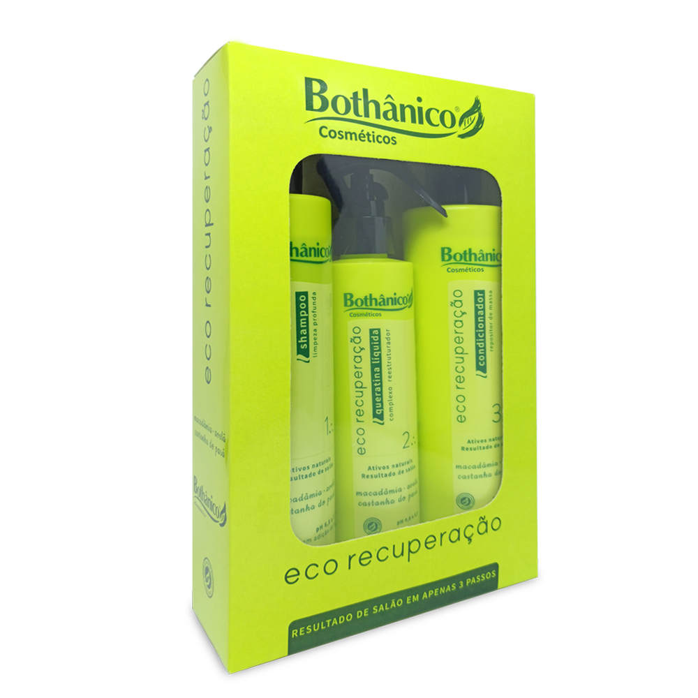 KIT ECO RECUPERACAO SH/CD 300ML / QUERAT. 200ML BOT HAIR UN