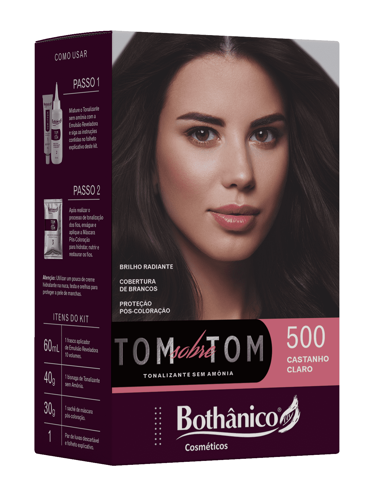 KIT TONALIZANTE 500 CASTANHO CLARO UN