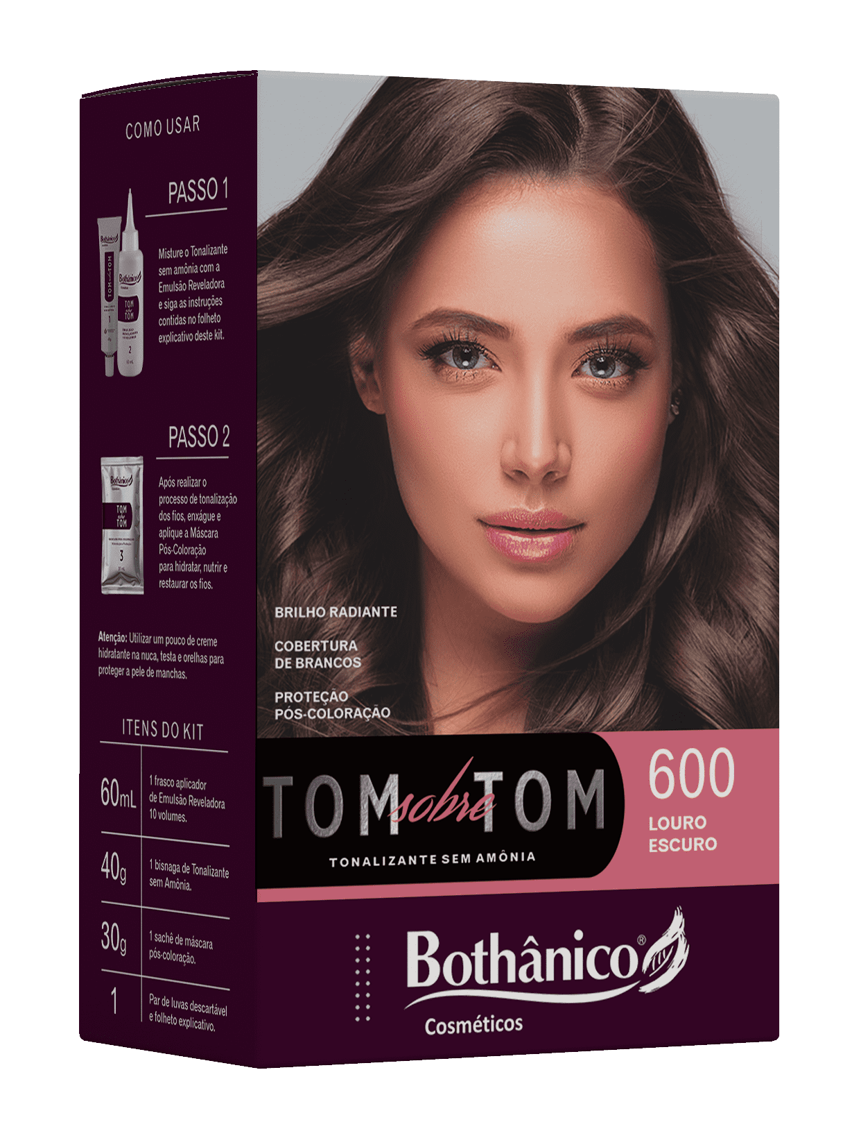 KIT TONALIZANTE 600 LOURO ESCURO UN