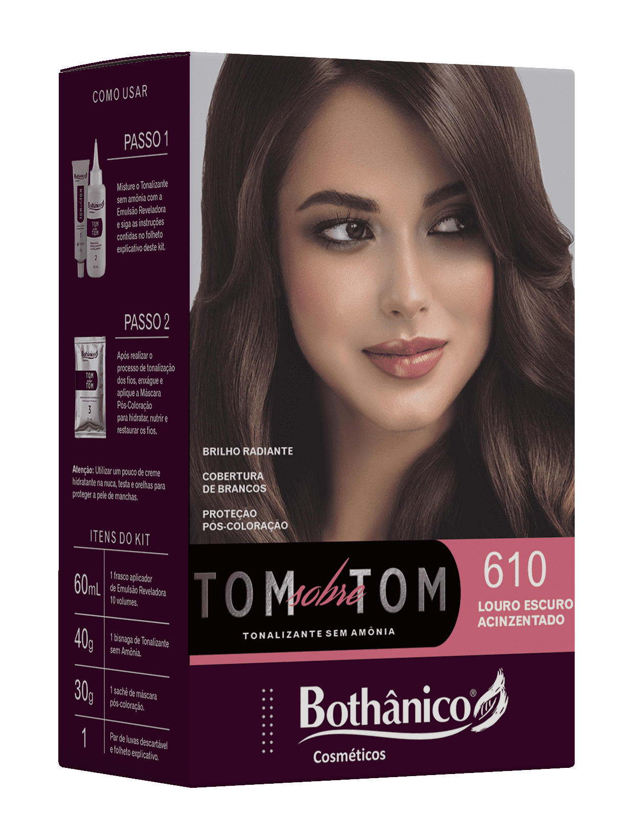 KIT TONALIZANTE 610 LOURO ESCURO ACINZENTADO CX12