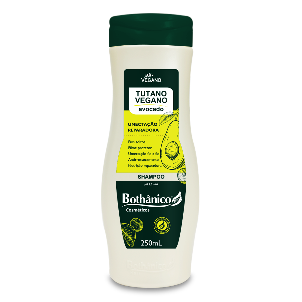 SHAMPOO TUTANO VEGANO - AVOCADO 250ML CX12