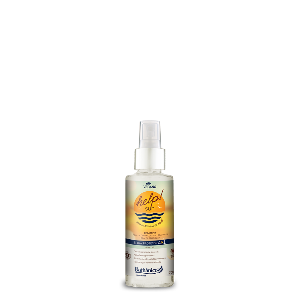SPRAY PROTETOR 4X1 HELPSUN BOT HAIR 170ML CX12